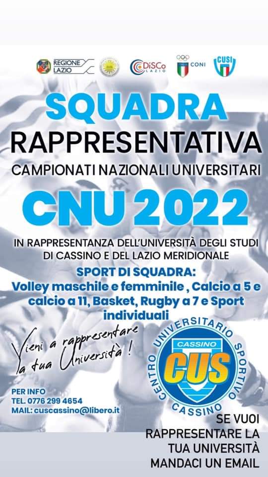 CAMPIONATI NAZIONALI UNIVERSITARI