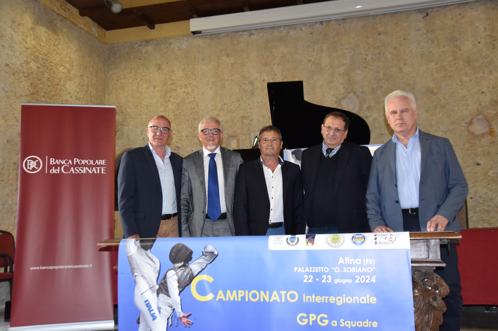 Scherma, ad  Atina il Presidente della Federazione Italiana Paolo Azzi per la presentazione del Campionato Interregionale a squadre GPG